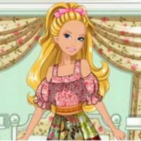 Barbies Patchwork Peasant Dress