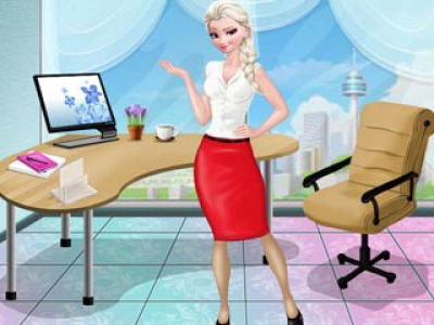 Elsa's first day at work game screenshot