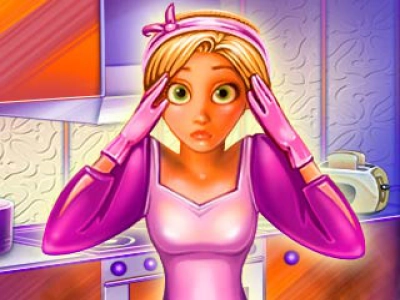 Rapunzel Great Cleaning game screenshot