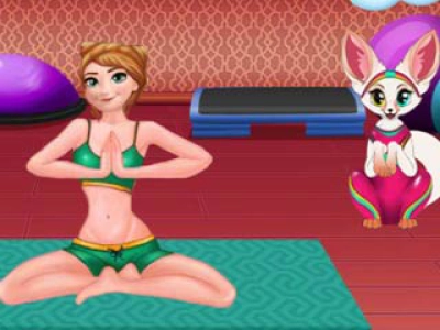 Yoga With Anna Frozen game screenshot